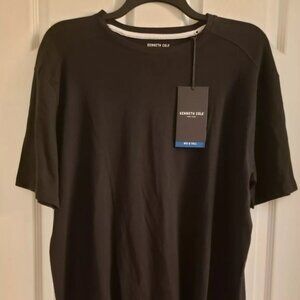 Kenneth Cole New York Men's Black Crew Neck Tee Big & Tall T-Shirt Size 1X NWT